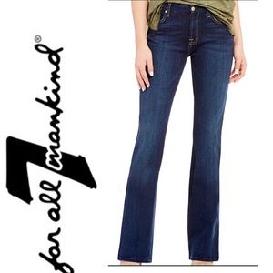 NEW 7 For Mankind Bootcut Jeans, Size 24